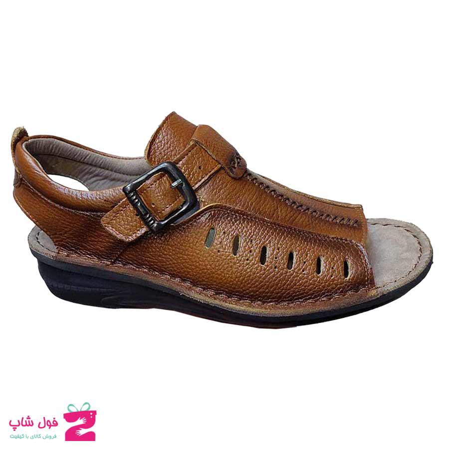 کفش تابستانی  طبی راحتی مردانه چرم طبیعی تبریز کد 2627
