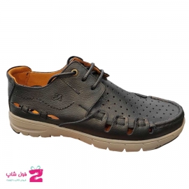 کفش تابستانی  طبی راحتی مردانه چرم طبیعی تبریز کد 1614