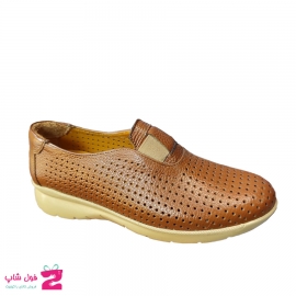 کفش تابستانی طبی زنانه چرم طبیعی  گاوی  تبریز کد 1753