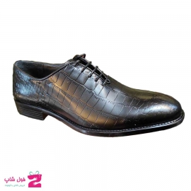 کفش مردانه مجلسی  چرم طبیعی گاوی  تبریز کد 1842